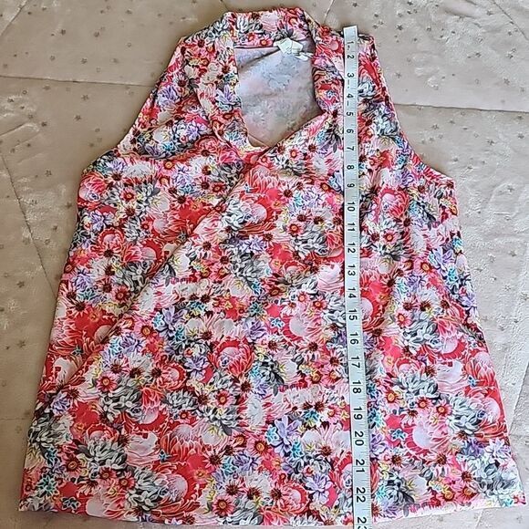 Lululemon Floral Faux Wrap Tank Rollin With My Omies Flowabunga‎ Sleeveles 6 - Picture 8 of 9